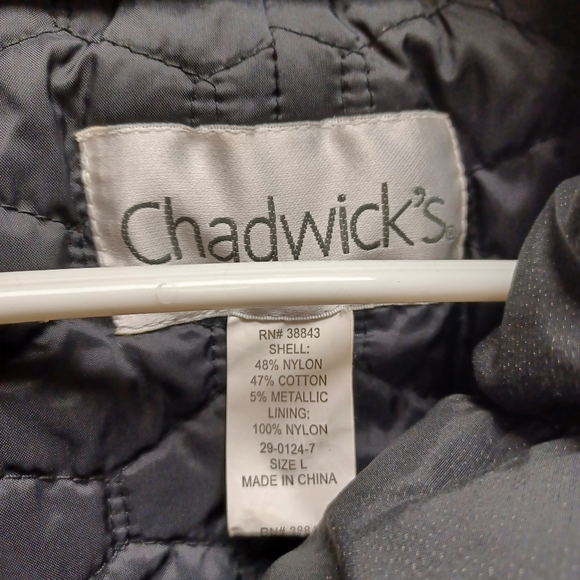 Chadwicks black puffer style jacket - L - Picture 8 of 10